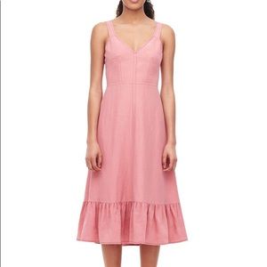 REBECCA TAYLOR Slub Linen Slip Dress